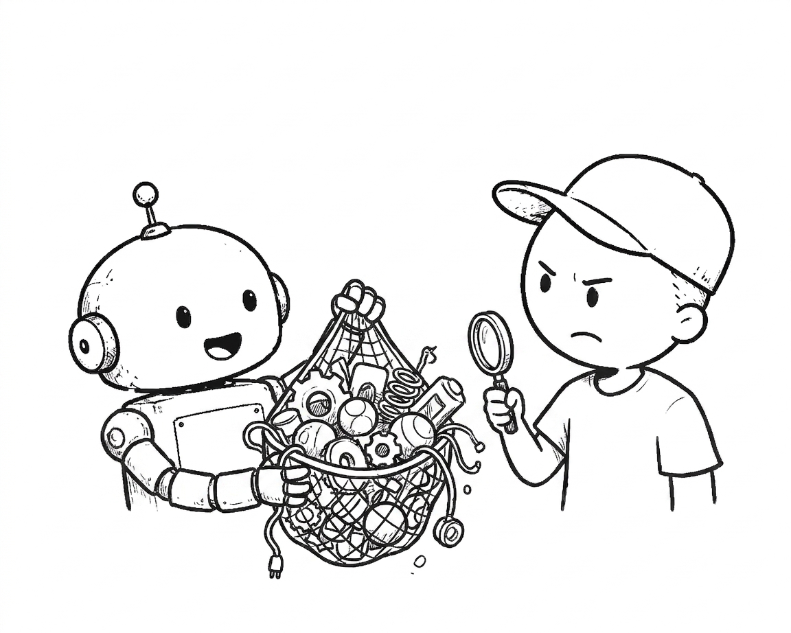 cartoon cover for: I Added a Knowledge Graph to My Search. It Made It Worse.