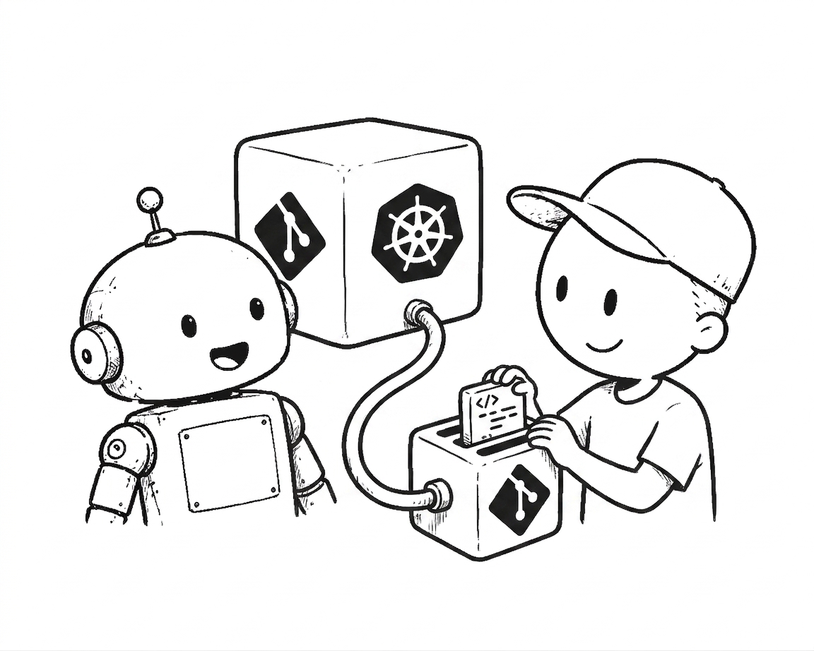 cartoon cover for: Deploy to Kubernetes Without Storing Any Cluster Credentials in CI