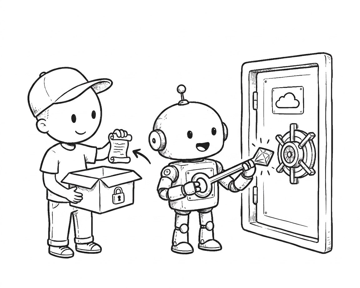 cartoon cover for: How Do You Handle Secrets in a GitOps Repository?