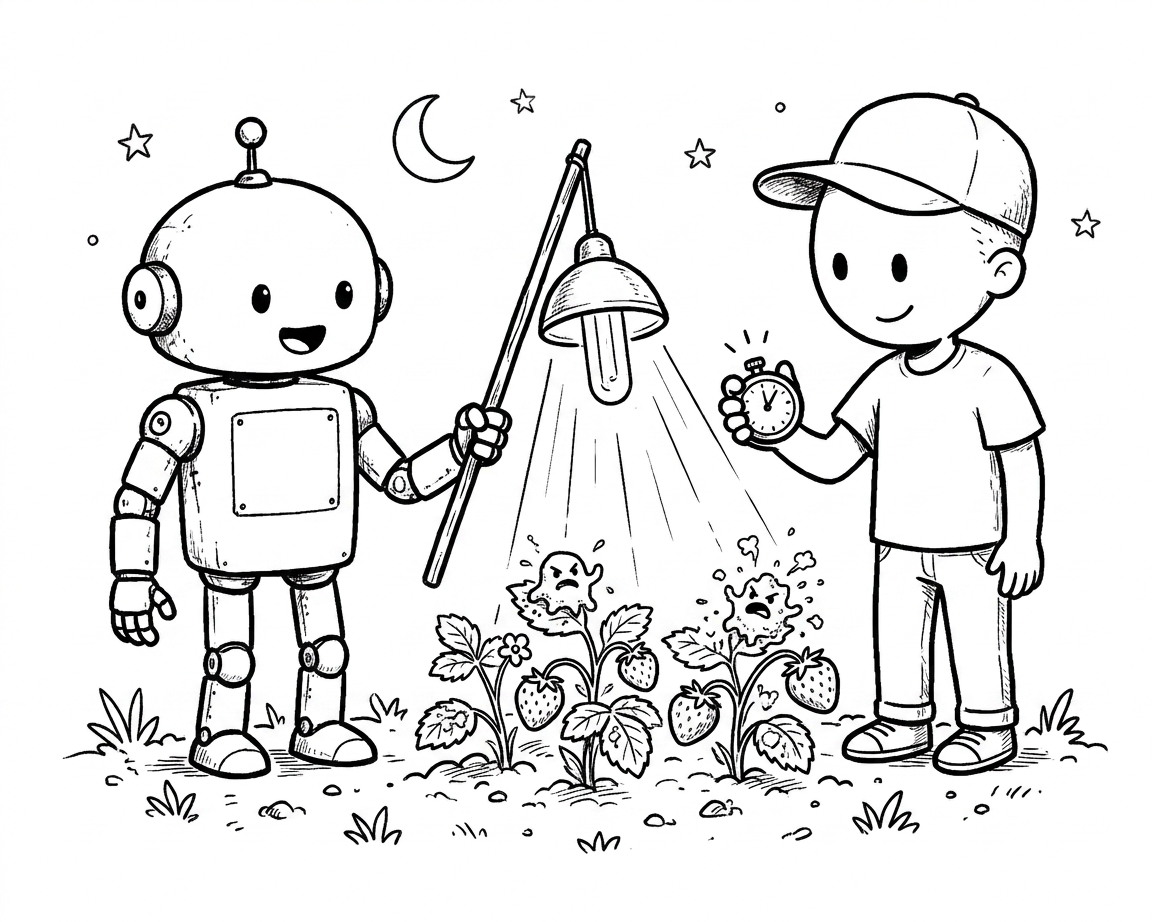 cartoon cover for: Killing Mildew in the Dark
