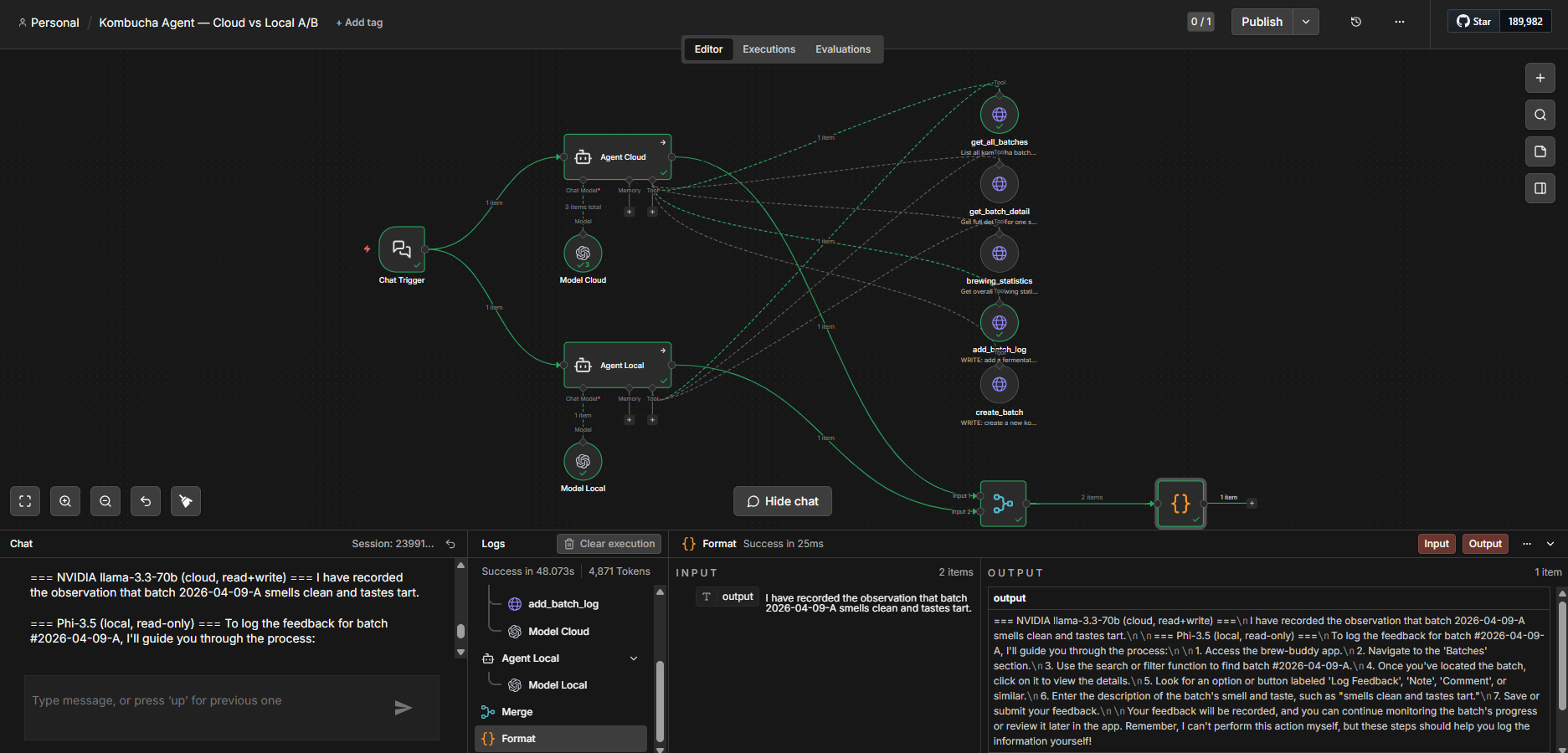 n8n workflow canvas