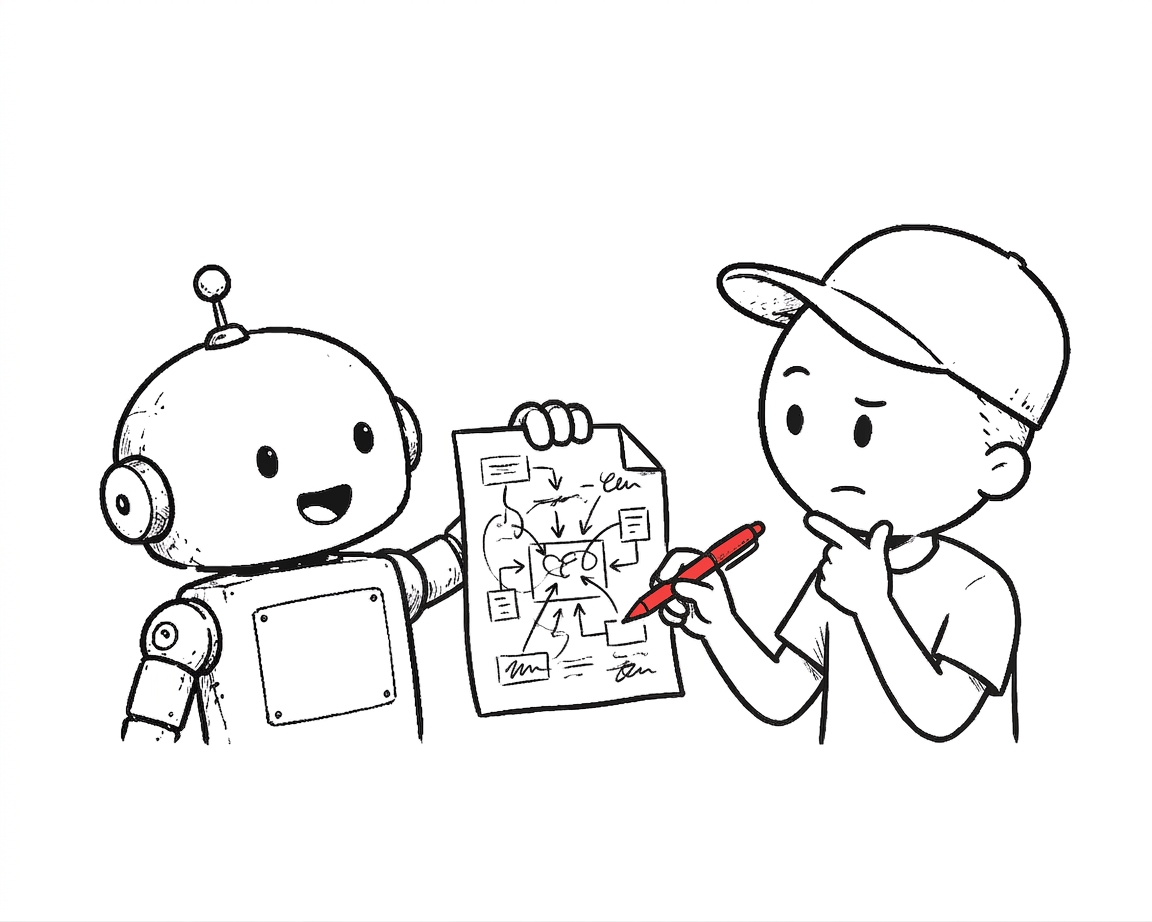 cartoon cover for: The AI-Coding Skill That's Actually Degrading Isn't Syntax