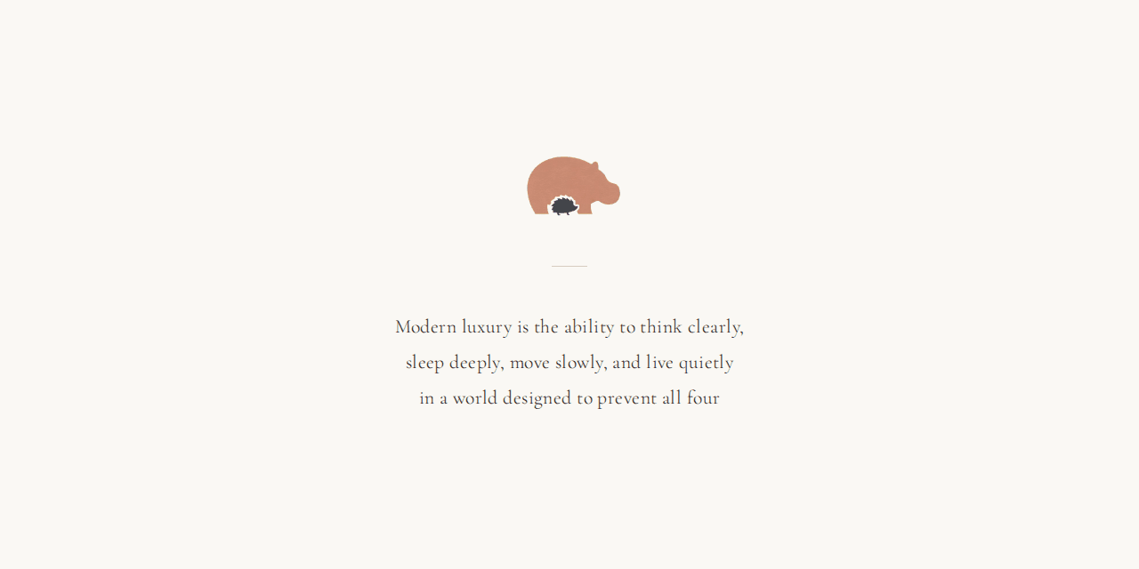 hippotion.com — the hippo sheltering the hedgehog, and the tagline